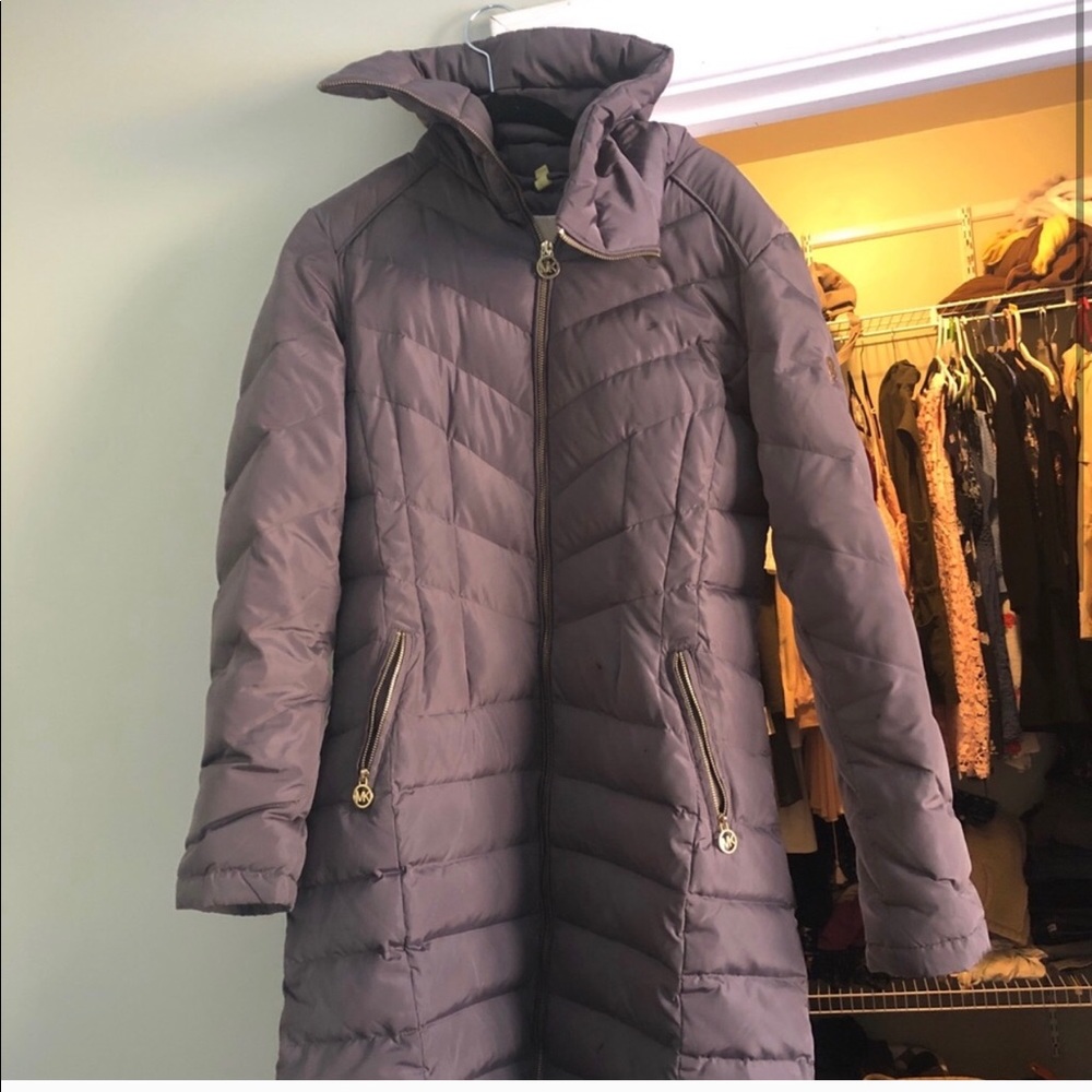 Micheal kors long down jacket